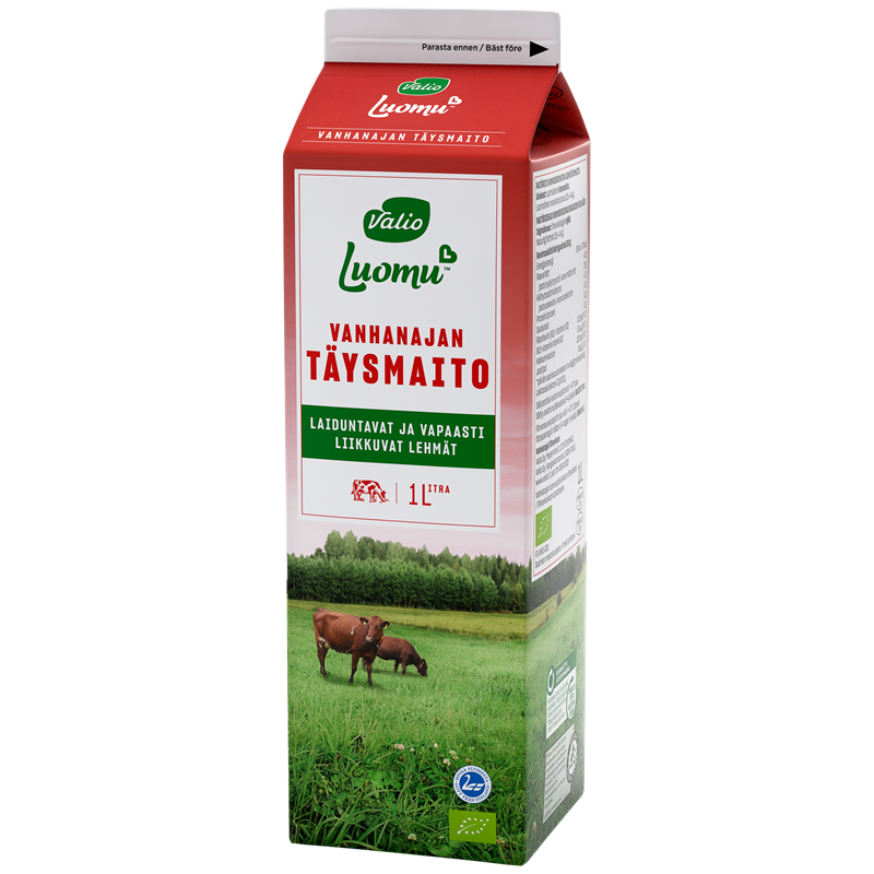 Valio Luomu™ vanhanajan täysmaito 1 l