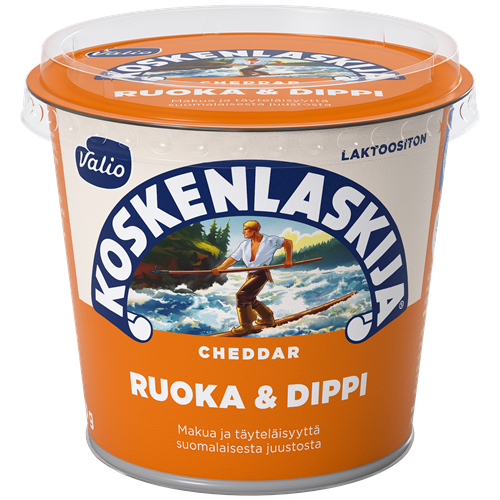Valio Koskenlaskija® Ruoka & Dippi cheddar laktoositon e250 g
