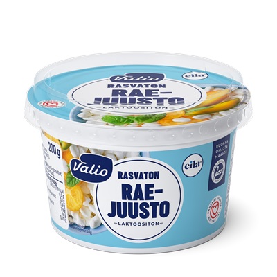Valio raejuusto rasvaton laktoositon 200 g