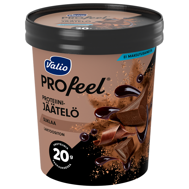 Valio PROfeel® proteiinijäätelö 480 ml suklaa laktoositon