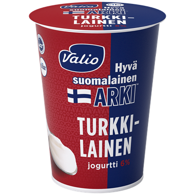Valio Hyvä suomalainen Arki® turkkilainen jogurtti 6 % laktoositon 400 g