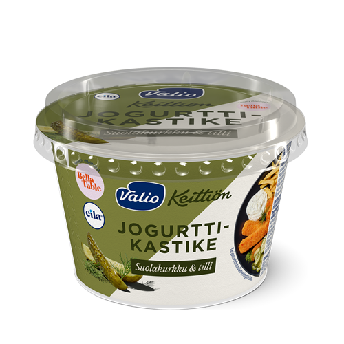 Valio Keittiön jogurttikastike suolakurkku-tilli laktoositon 180 g