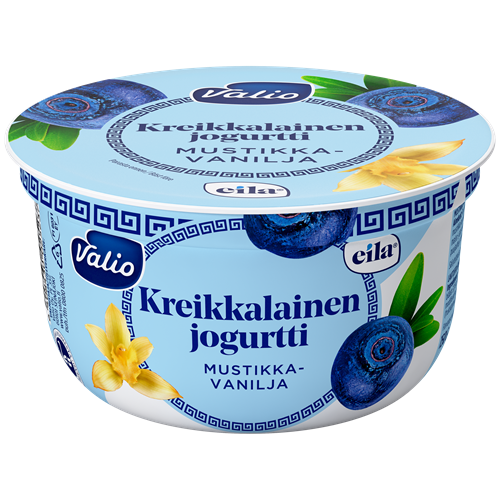 Valio kreikkalainen jogurtti mustikka-vanilja laktoositon 150 g