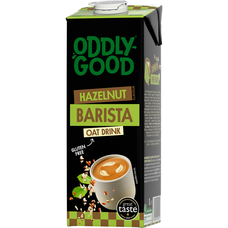 Oddlygood® Barista havredryck 1 l hasselnöt glutenfri