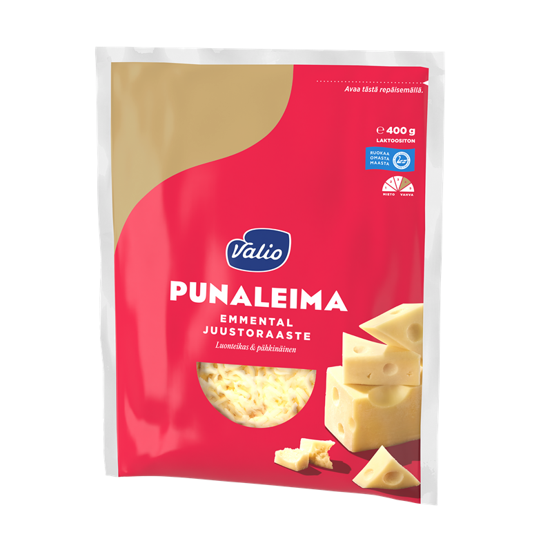 Valio Emmental Punaleima e400 g juustoraaste