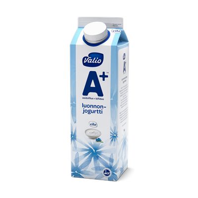 Valio A+™ luonnonjogurtti maustamaton laktoositon 1 kg