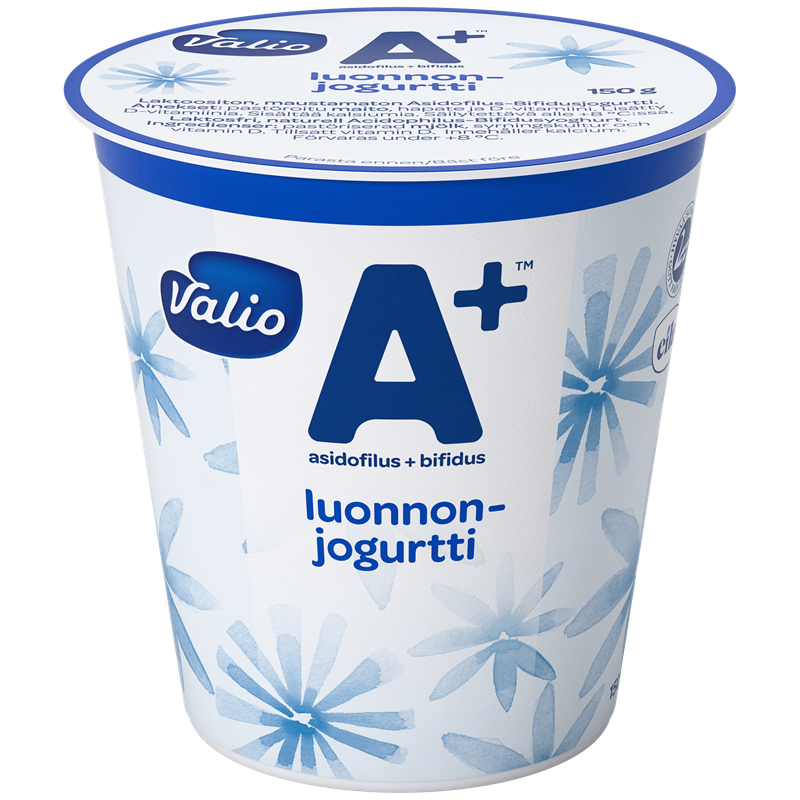 Valio A+™ luonnonjogurtti maustamaton laktoositon 150 g
