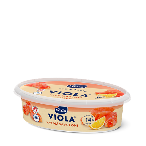 Valio Viola® kylmäsavulohi tuorejuusto laktoositon e200 g