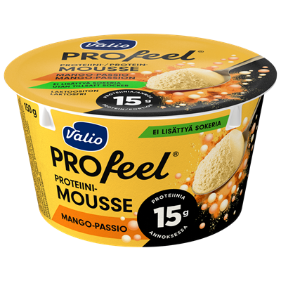 Valio PROfeel® proteiinimousse 150 g mango-passio laktoositon