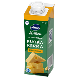 Valio Keittiön ruokakerma kolme juustoa UHT laktoositon 2,5 dl