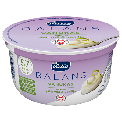 Valio Balans vanukas päärynä-vanilja laktoositon 150 g