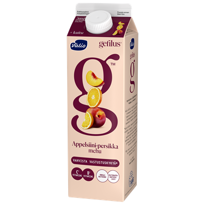 Valio Gefilus® mehu 1 l appelsiini-persikka+kuitu