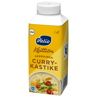 Valio Keittiön kermainen currykastike laktoositon 3 dl