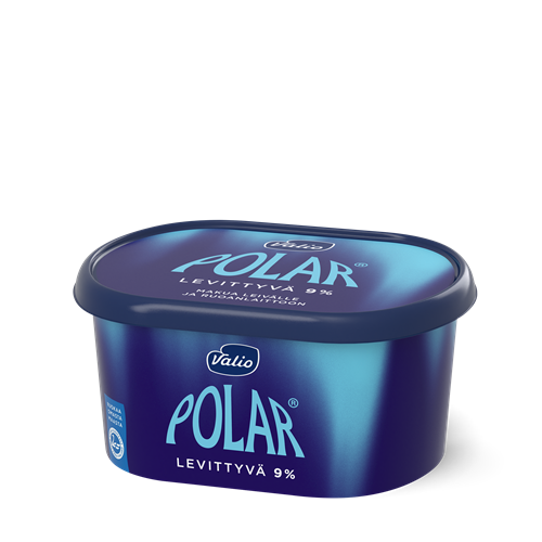 Valio Polar® Levittyvä 9 % e400 g maustamaton sulatejuusto laktoositon
