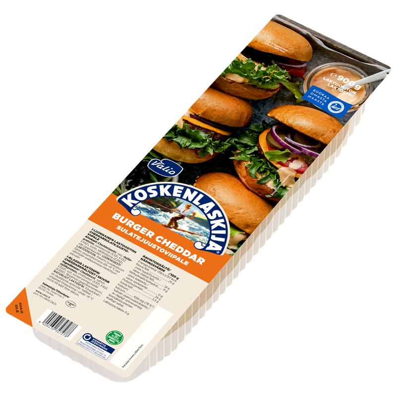 Valio Koskenlaskija® burger cheddar sulatejuustoviipale e900 g