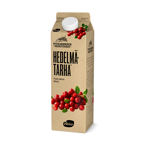 Valio Hedelm tarha Puolukkamehu Valio Valio Hedelm tarha Puolukkamehu Valio