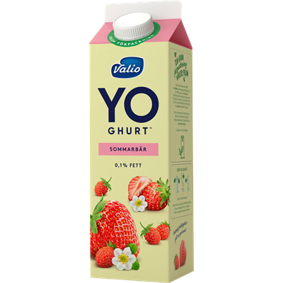 Valio YO-ghurt ™ sommarbär 0,1 % 1000g
