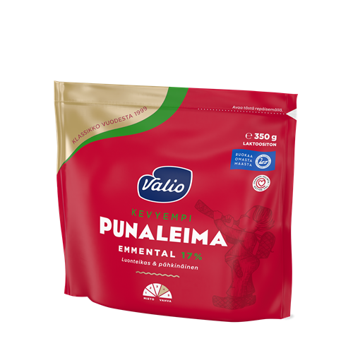 Valio Punaleima emmental 17 % juusto e350 g