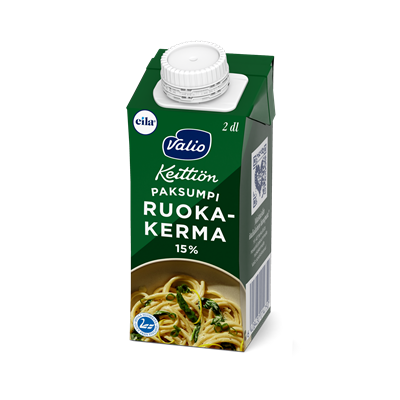 Valio Keittiön paksumpi ruokakerma 15 % UHT laktoositon 2 dl