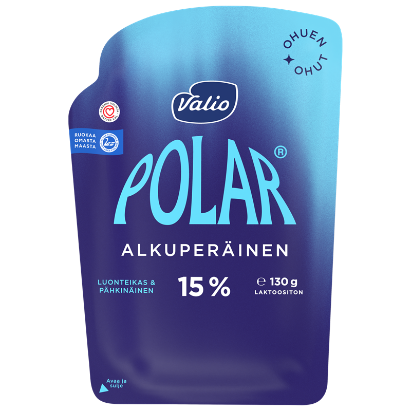 Valio Polar® Alkuperäinen 15 % ohuen ohut juustoviipale e130 g