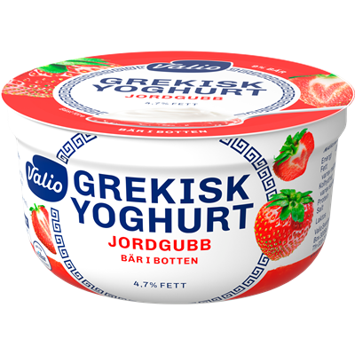 Valio grekisk yoghurt jordgubb, 150g