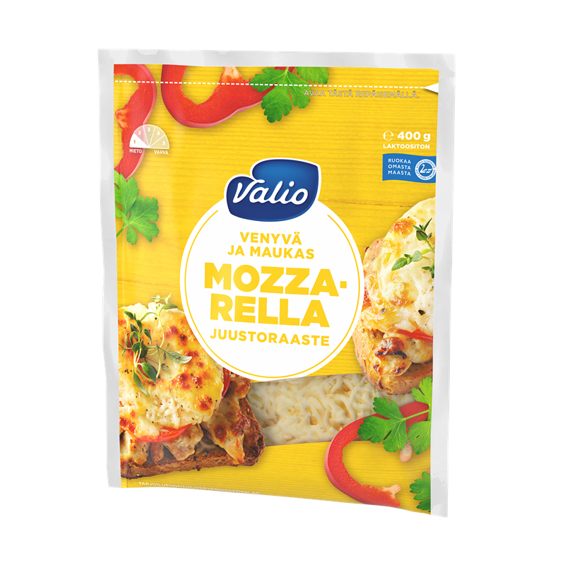 Valio mozzarella e400 g raaste