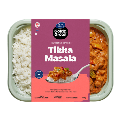 Valio Gold&Green® Tikka Masala ja riisi 300 g