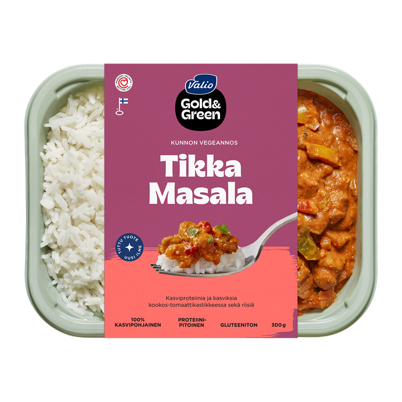 Valio Gold&Green® Tikka Masala ja riisi 300 g