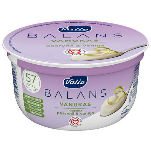 Valio Balans vanukas päärynä-vanilja laktoositon 150 g