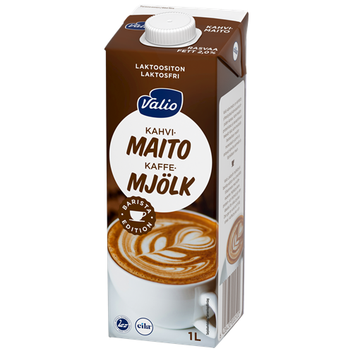 Valio kahvimaito 1 l laktoositon UHT