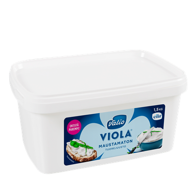 Valio Viola® maustamaton tuorejuusto laktoositon 1,5 kg
