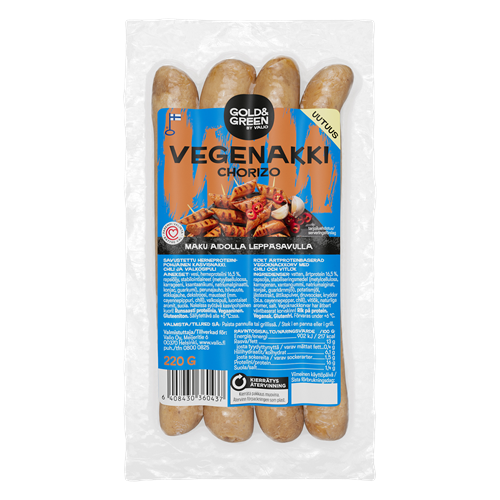Valio Gold&Green® Vegenakki Chorizo 220 g
