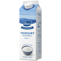 Valio Laktosfri yoghurt naturell 2,5% 1000 g