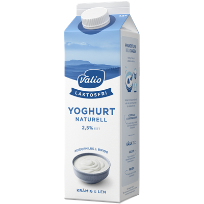 Valio Laktosfri yoghurt naturell 2,5% 1000 g
