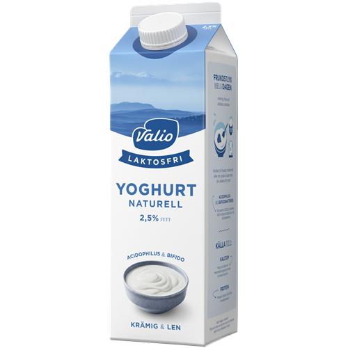 Valio Laktosfri yoghurt naturell 2,5% 1000 g
