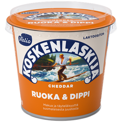 Valio Koskenlaskija® Ruoka & Dippi cheddar laktoositon e250 g