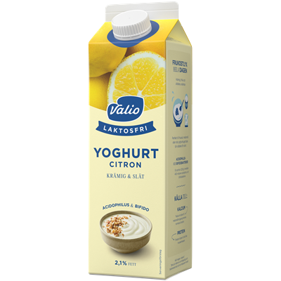 Valio Laktosfri yoghurt citron 1000 g