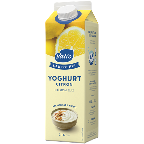 Valio Laktosfri yoghurt citron 1000 g