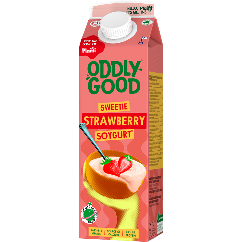 Oddlygood® Soygurt 1 kg jordgubb