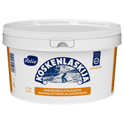 Valio Koskenlaskija® cheddar sulatejuusto sanko laktoositon e2,5 kg
