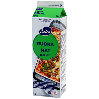 Valio Ruoka 15 % laktoositon 1 l