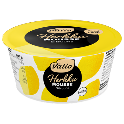 Valio Herkku mousse sitruuna laktoositon kausimaku 100 g