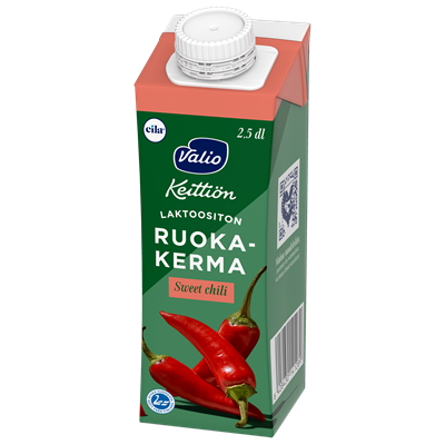 Valio Keittiön ruokakerma sweet chili UHT laktoositon 2,5 dl