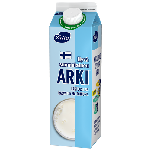 Valio Hyvä suomalainen Arki® Eila® rasvaton maitojuoma 1 l laktoositon