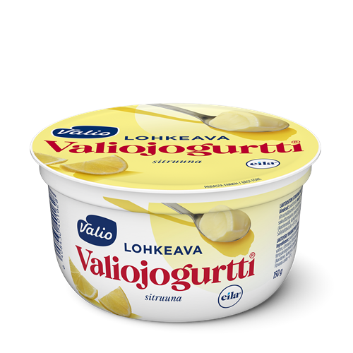 Valiojogurtti® lohkeava jogurtti sitruuna laktoositon 150 g