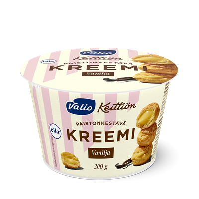 Valio Keittiön vaniljakreemi laktoositon 200 g