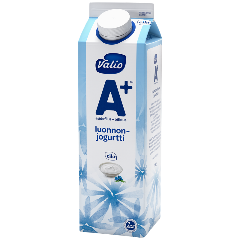 Valio A+™ luonnonjogurtti maustamaton laktoositon 1 kg