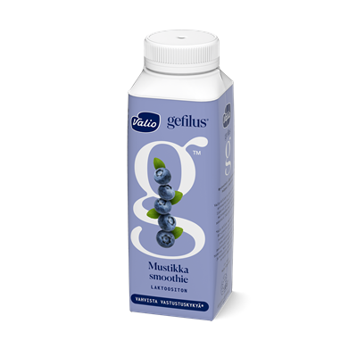 Valio Gefilus® Smoothie jogurttijuoma mustikka laktoositon 2,5 dl