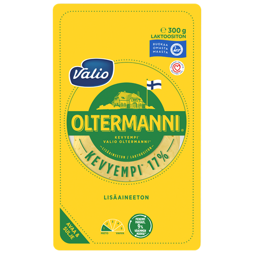 Valio Oltermanni® Kevyempi 17 % kermajuustoviipale e300 g