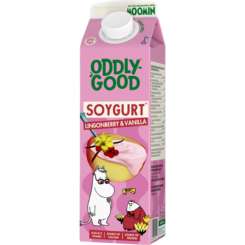 Oddlygood® Soygurt 1 kg puolukka-vanilja